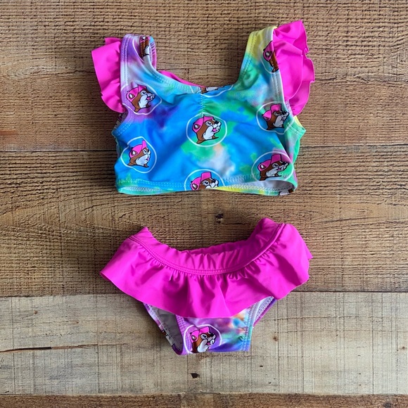 Buc-ee’s Ruffle Bikini 6-9M - Picture 1 of 6
